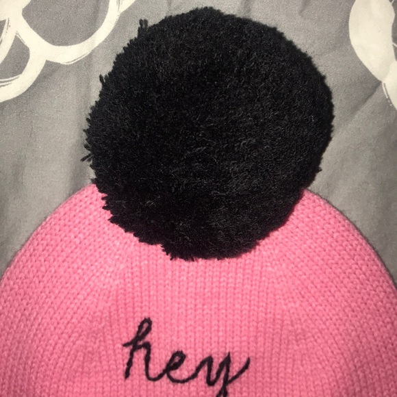 kate spade ♠️’hey gorgeous’ Pretty Pink Beanie Hat main image 6